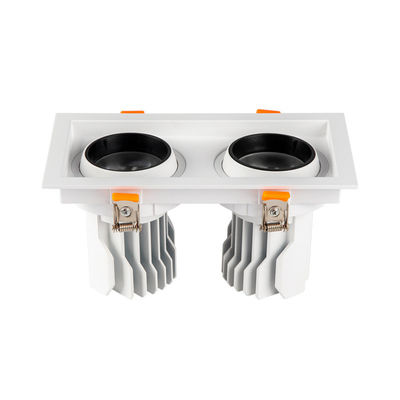 ποιότητας  aluminum ROHS Dimmable Led Grille Spotlight Double Head 3W 5W εργοστάσιο